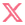 X-socialikon i footer på forsiden