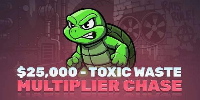 Toxic Waste multiplier chase i Delulu Gaming på kampagnesiden