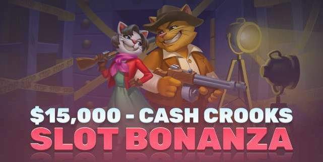 Cash Crooks slot bonanza i Nolimit City Slot Race på kampagnesiden
