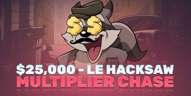 Le Hacksaw multiplier chase i Cash Crooks på kampagnesiden
