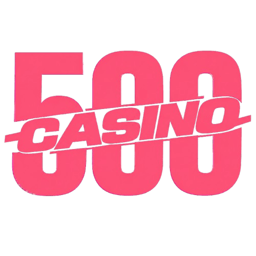 500 Casino-logo i sidemenu på forsiden